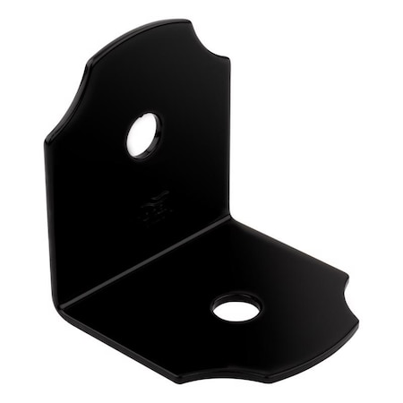 National Hardware National Hardware Hartley 3 in. H X 3 in. W X 3-1/4 in. D Black Steel Flat Corner Brace N800-001